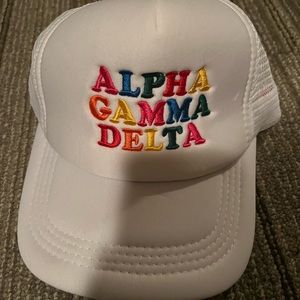 alpha gamma delta hat!!
